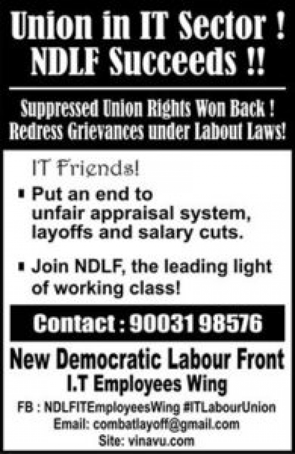 India : Knowledge Workers gauge the Wisdom of Collective Bargaining