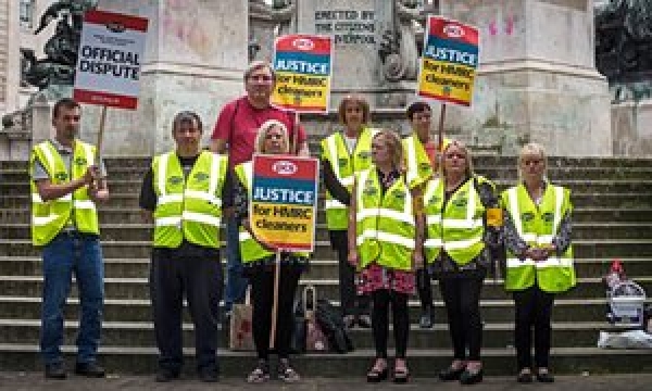 UK :  HMRC cleaners striking over pay: 'They've treated us appallingly'